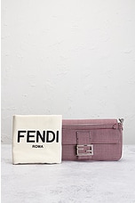 FWRD Renew Fendi Mama Baguette Shoulder Bag in Red, view 8, click to view large image.