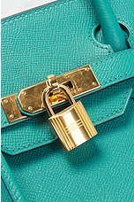 FWRD Renew Hermes Birkin 30 Handbag in Teal, view 5, click to view large image.