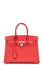 FWRD Renew Hermes Birkin 30 Handbag in Red, view 1, click to view large image.