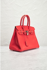FWRD Renew Hermes Birkin 30 Handbag in Red, view 4, click to view large image.