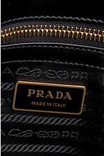 FWRD Renew Prada Symbole Embroidered Tote Bag in Beige, view 5, click to view large image.