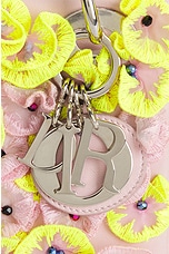 FWRD Renew Dior Lady Flower Motif 2 Way Handbag in Pink, view 6, click to view large image.