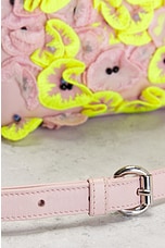 FWRD Renew Dior Lady Flower Motif 2 Way Handbag in Pink, view 7, click to view large image.