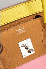 FWRD Renew Hermes Birkin 35 Handbag in Lime, Sesame, Rose Confetti, & Terre Battue, view 6, click to view large image.