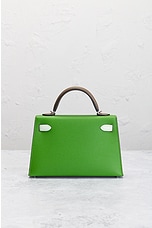 FWRD Renew Hermes Epsom B Stamp Mini Kelly Handbag in Yucca, view 3, click to view large image.
