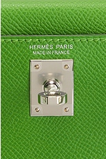 FWRD Renew Hermes Epsom B Stamp Mini Kelly Handbag in Yucca, view 5, click to view large image.