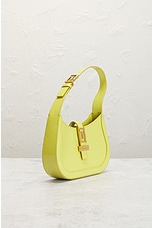 FWRD Renew VERSACE Small Hobo Calf Leather Handbag in Yellow, view 4, click to view large image.