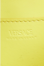 FWRD Renew VERSACE Small Hobo Calf Leather Handbag in Yellow, view 5, click to view large image.