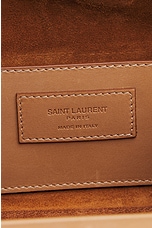 FWRD Renew Saint Laurent Mini Box Bag in Vintage Brown Gold, view 5, click to view large image.