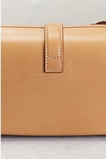 FWRD Renew Saint Laurent Mini Box Bag in Vintage Brown Gold, view 7, click to view large image.