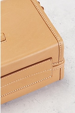 FWRD Renew Saint Laurent Mini Box Bag in Vintage Brown Gold, view 8, click to view large image.