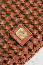 FWRD Renew Fendi Mama 2 Way Baguette Shoulder Bag in Brown & Green, view 7, click to view large image.