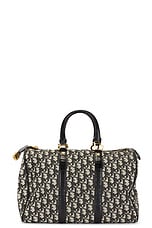 FWRD Renew Dior Trotter Boston Bag in Black, view 1, click to view large image.