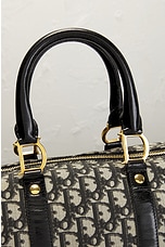 FWRD Renew Dior Trotter Boston Bag in Black, view 7, click to view large image.