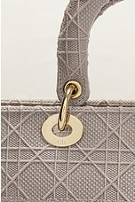 FWRD Renew Dior Lady Handbag in Grey, view 7, click to view large image.