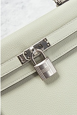 FWRD Renew Hermes Togo Kelly 25 Handbag in Vert Fizz, view 5, click to view large image.