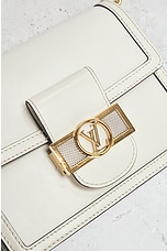 FWRD Renew Louis Vuitton Dauphine Shoulder Bag in White, view 5, click to view large image.
