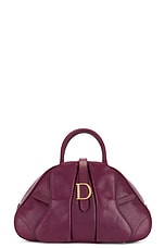 FWRD Renew Dior Double Saddle Bag in Wine, view 1, click to view large image.