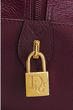 FWRD Renew Dior Double Saddle Bag in Wine, view 7, click to view large image.