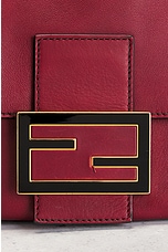 FWRD Renew Fendi Mama Flap Shoulder Bag in Red, view 6, click to view large image.