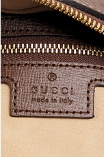 FWRD Renew Gucci GG Horsebit Shoulder Bag in Brown, view 5, click to view large image.