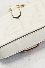 FWRD Renew Fendi Chain Flap Shoulder Bag in White, view 8, click to view large image.