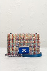 FWRD Renew Chanel Tweed Chain Shoulder Bag in Multi, view 2, click to view large image.