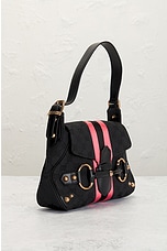 FWRD Renew Gucci Horsebit Shoulder Bag in Black, view 4, click to view large image.