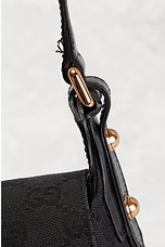 FWRD Renew Gucci Horsebit Shoulder Bag in Black, view 8, click to view large image.