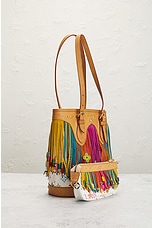 FWRD Renew Louis Vuitton X Murakami Monogram Fringe Bucket Bag in Multi, view 4, click to view large image.