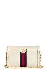 FWRD Renew Gucci Ophidia Chain Shoulder Bag in White, view 1, click to view large image.
