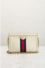 FWRD Renew Gucci Ophidia Chain Shoulder Bag in White, view 2, click to view large image.