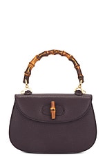 FWRD Renew Gucci Bamboo Handbag in Brown, view 1, click to view large image.