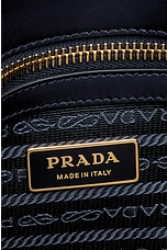 FWRD Renew Prada Canvas 2 Way Handbag in Navy & White, view 5, click to view large image.