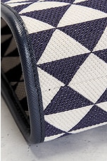 FWRD Renew Prada Canvas 2 Way Handbag in Navy & White, view 8, click to view large image.