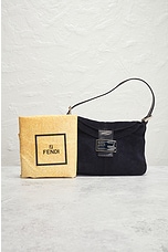 FWRD Renew Fendi Mama Baguette Shoulder Bag in Navy, view 9, click to view large image.