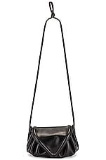 FWRD Renew Bottega Veneta Medium Beak Bag in Black & Gold, view 1, click to view large image.