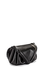 FWRD Renew Bottega Veneta Medium Beak Bag in Black & Gold, view 4, click to view large image.