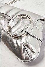 FWRD Renew Gucci Metallic Shoulder Bag in Silver, view 5, click to view large image.