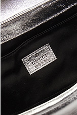 FWRD Renew Gucci Metallic Shoulder Bag in Silver, view 6, click to view large image.