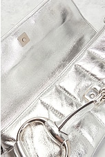 FWRD Renew Gucci Metallic Shoulder Bag in Silver, view 7, click to view large image.