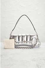 FWRD Renew Gucci Metallic Shoulder Bag in Silver, view 8, click to view large image.