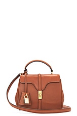 FWRD Renew Celine Mini 16 Handbag in Brown, view 1, click to view large image.
