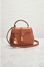 FWRD Renew Celine Mini 16 Handbag in Brown, view 2, click to view large image.