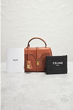 FWRD Renew Celine Mini 16 Handbag in Brown, view 9, click to view large image.