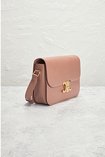 FWRD Renew Celine Triomphe Classique Shoulder Bag in Pink, view 4, click to view large image.