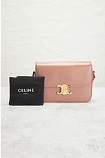FWRD Renew Celine Triomphe Classique Shoulder Bag in Pink, view 9, click to view large image.