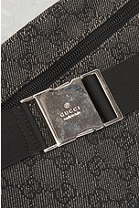 FWRD Renew Gucci GG Canvas Waist Bag in Black, view 6, click to view large image.