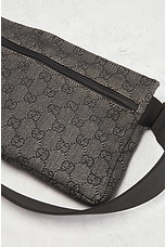 FWRD Renew Gucci GG Canvas Waist Bag in Black, view 8, click to view large image.