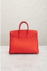 FWRD Renew Hermes Birkin 25 Togo Handbag in Red, view 3, click to view large image.